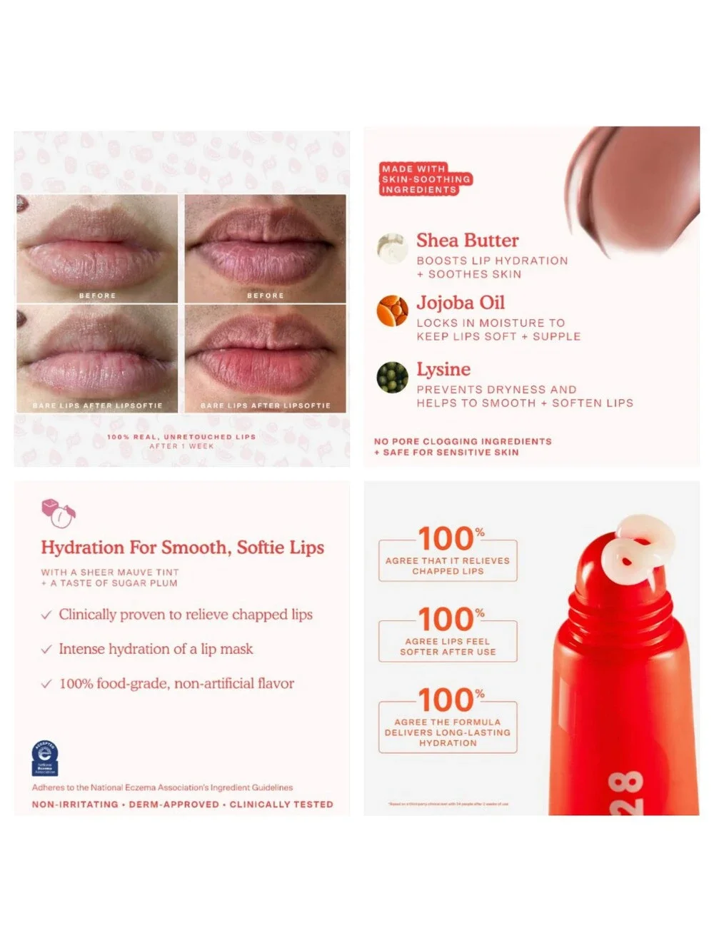 🎉2•$20/3•$28🎉 TOWER 28 LipSoftie Tinted Lip Treatment in Sugar Plum